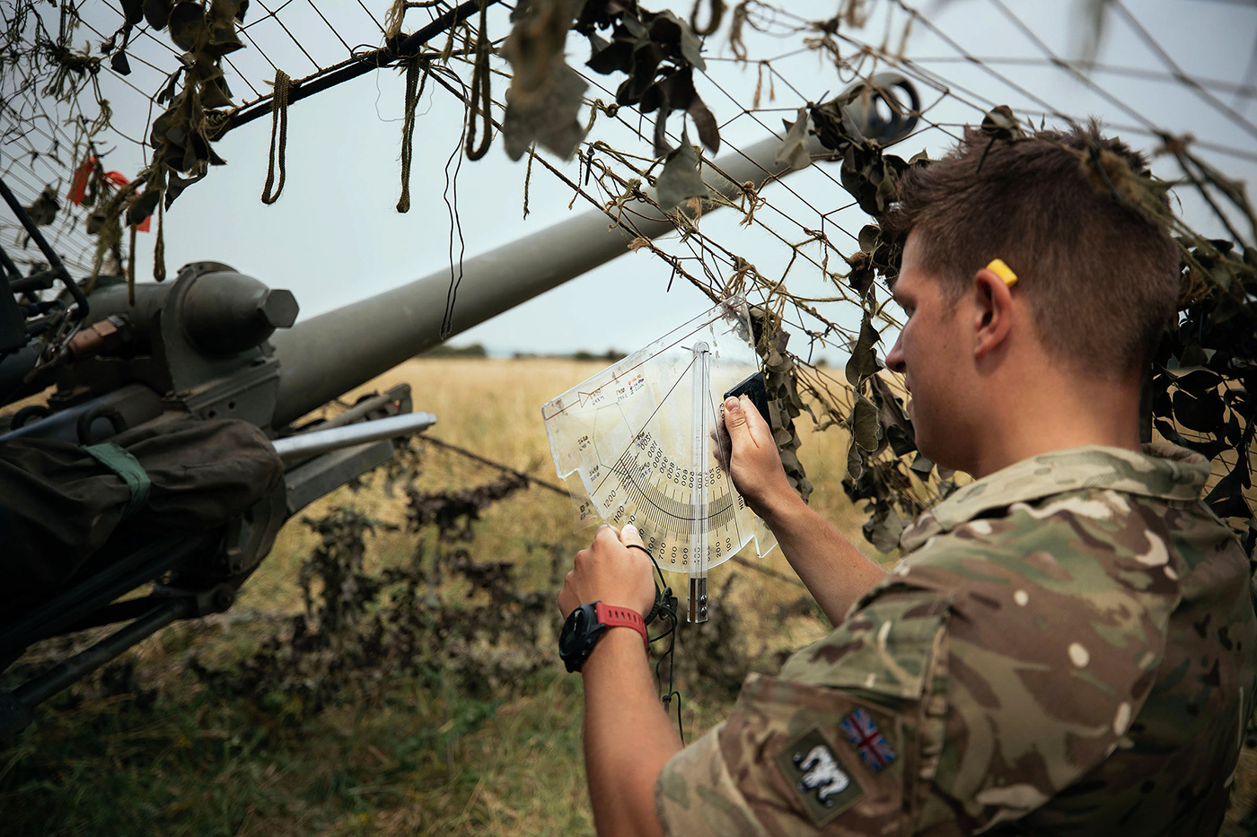 army combatcamera drone excersize Korps mariniers mortars NATO photojournalism  RNLMC salisbury plains