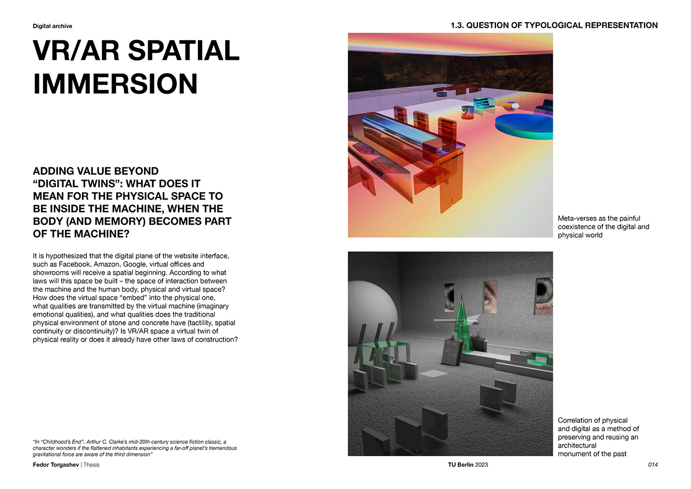 architectural design visualization typology reconstruction Archive thesis architecture corona Render representation