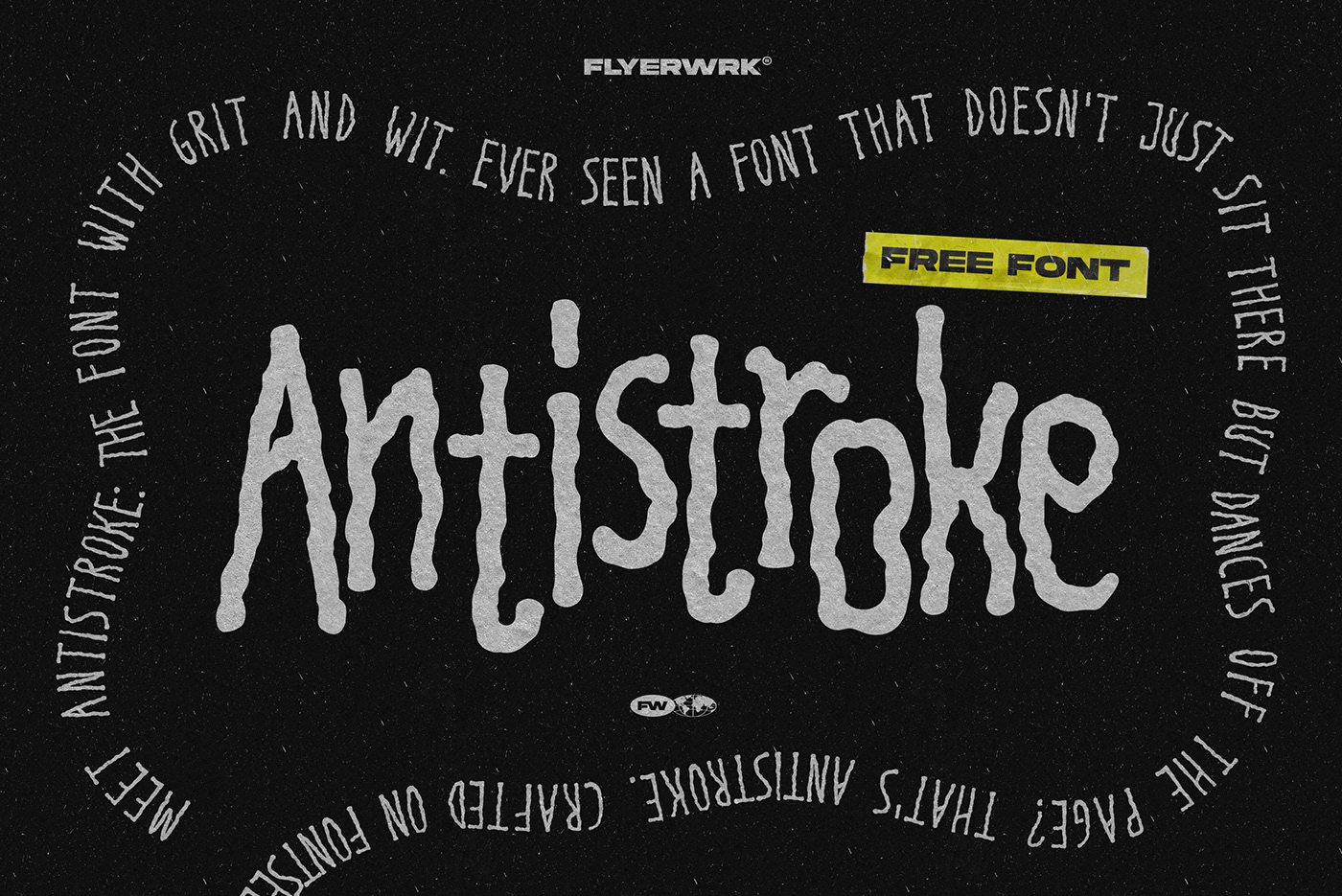 Antidesign typography   font free freebie handwritten Typeface rough rebel punk