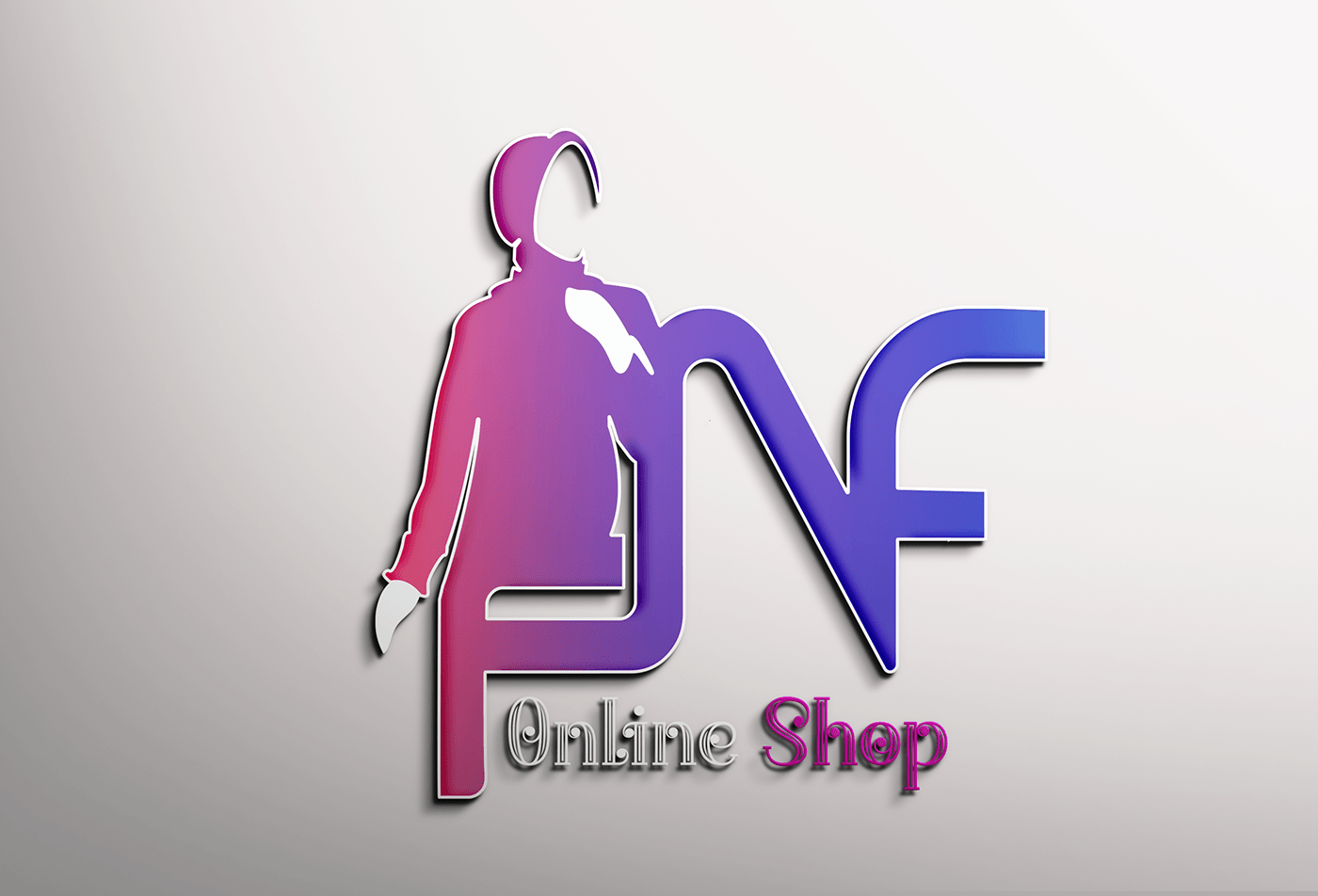 fnf online shop logo design