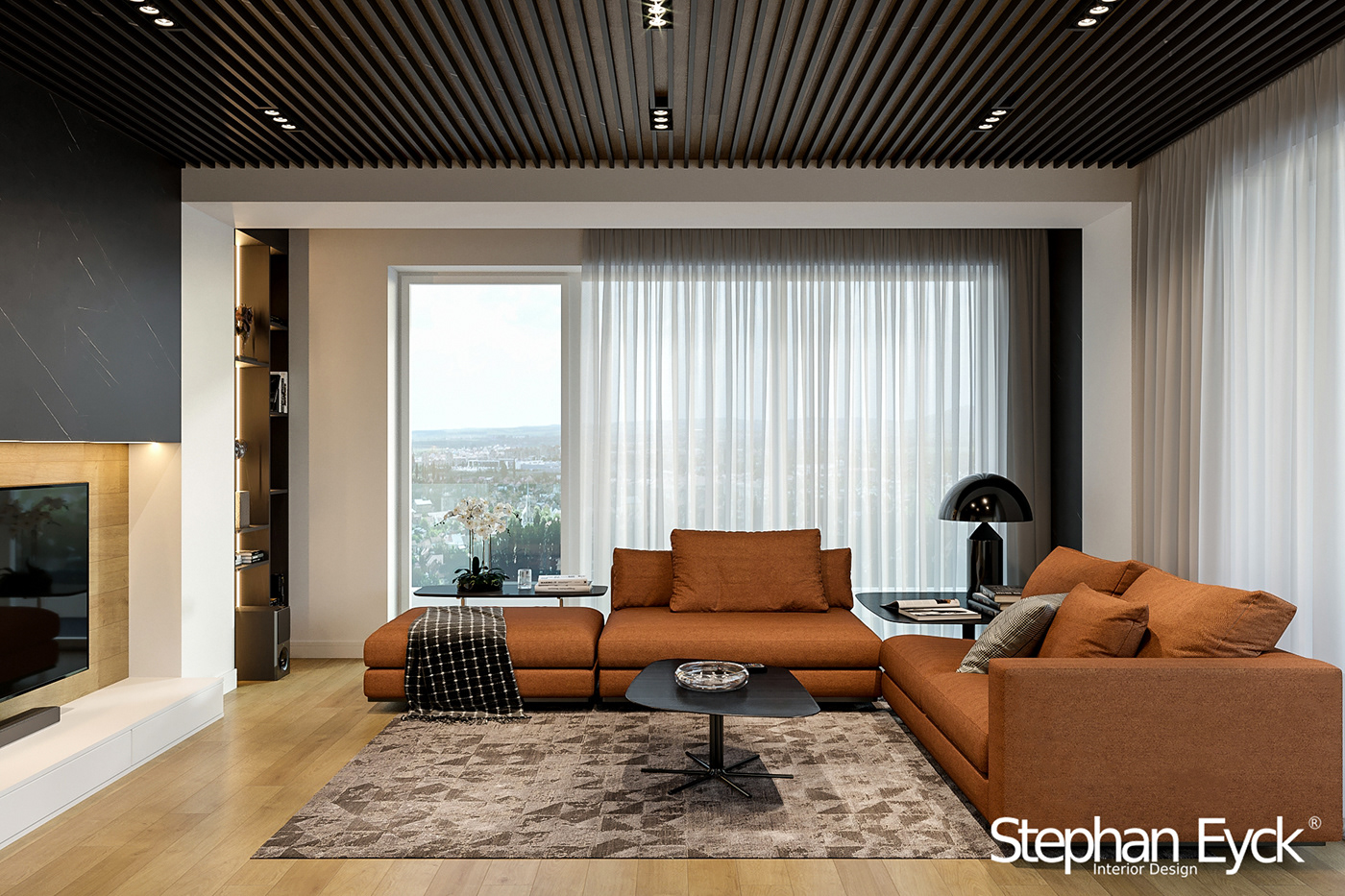 apartment interior interior design  corona render  design interior Stephan eyck livingroom