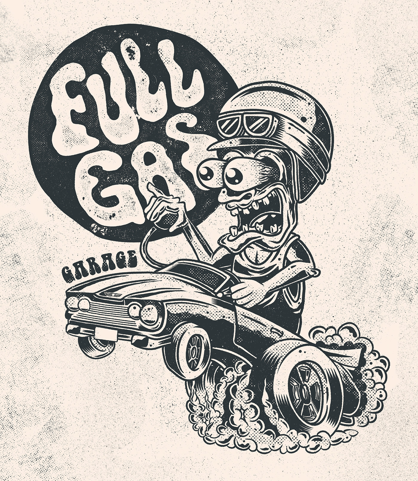 skull death old school hot rod Motor band tour gig poster merchandising