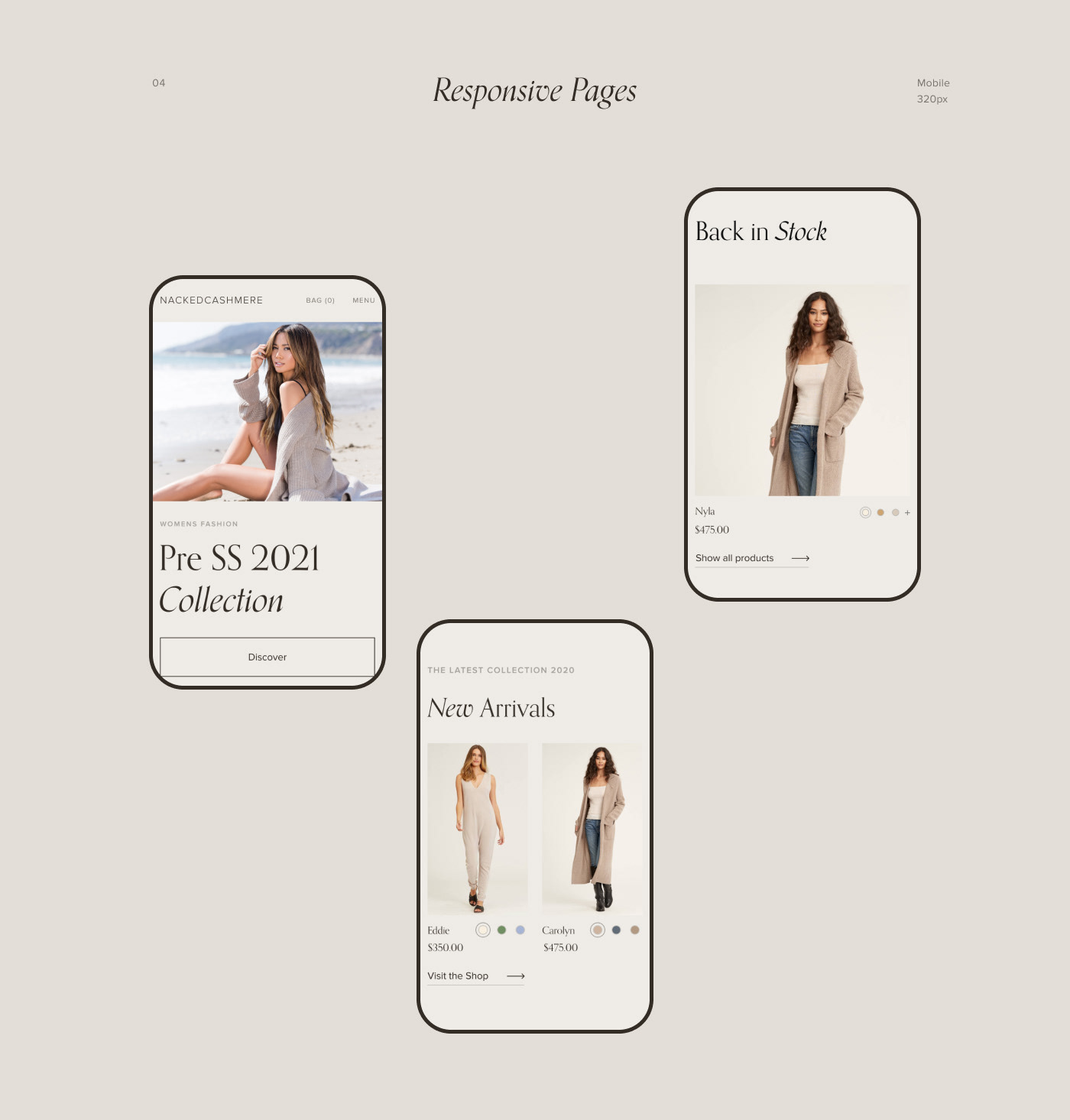 Clothing concept e-commerce Ecommerce Fashion  redesign shop store UI ux