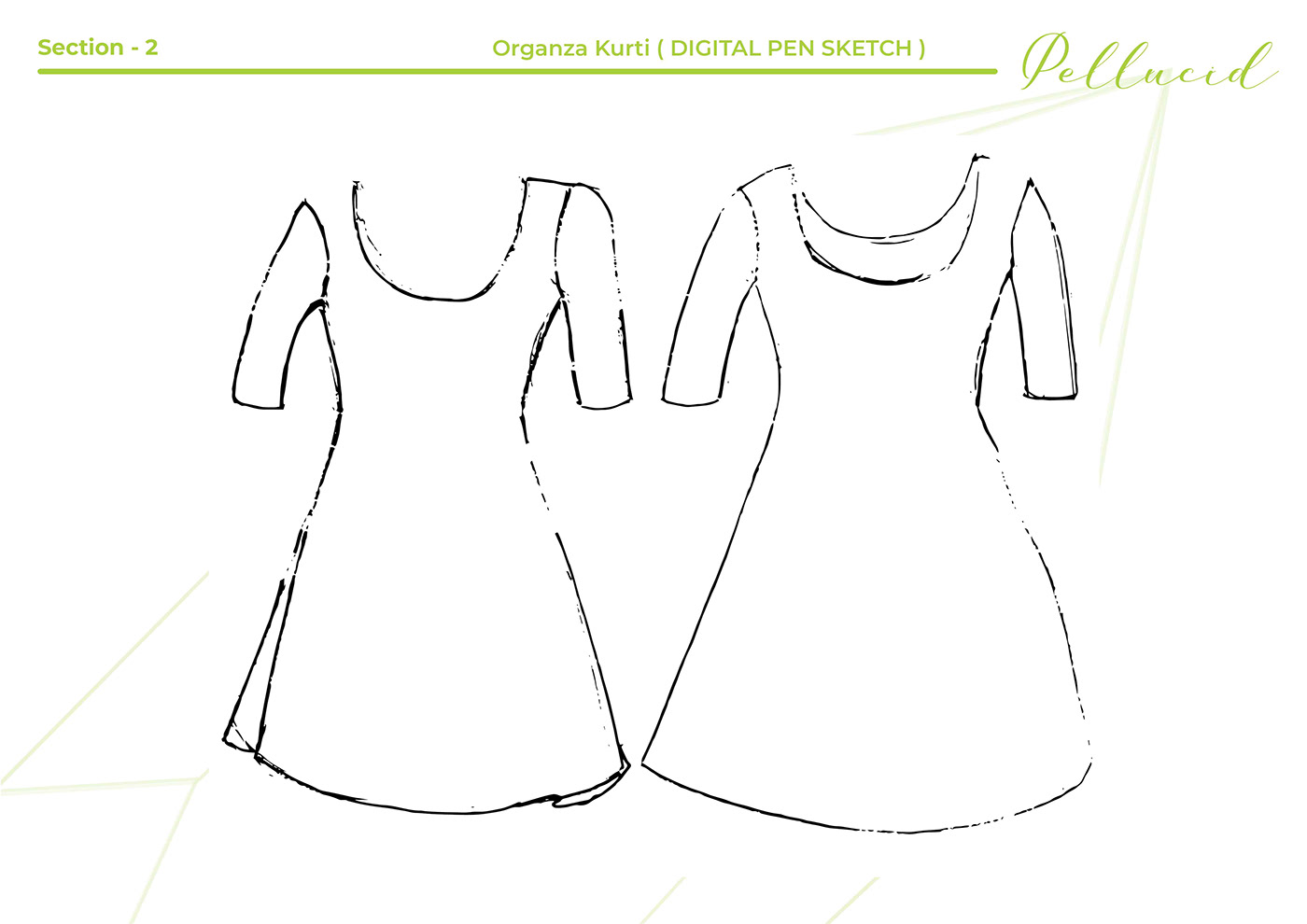 Fashion  organza clothes design graphics photoshop Illustrator sketching