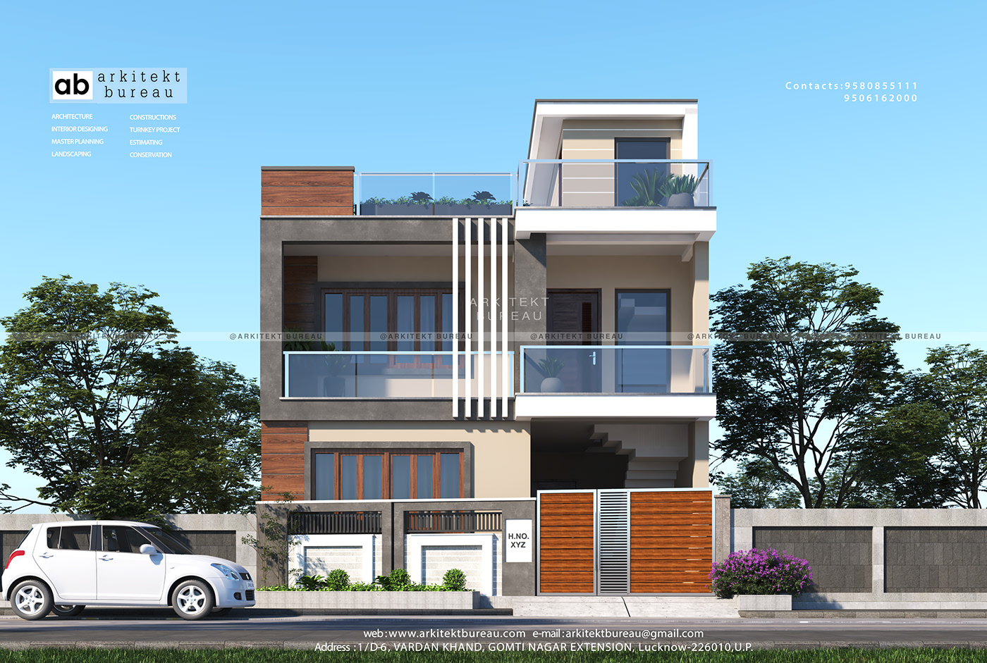 3d exterior design House Elevation Design