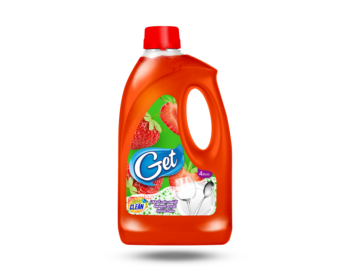 get Packaging super clean detergent clean dish washing lemon strawberry creative