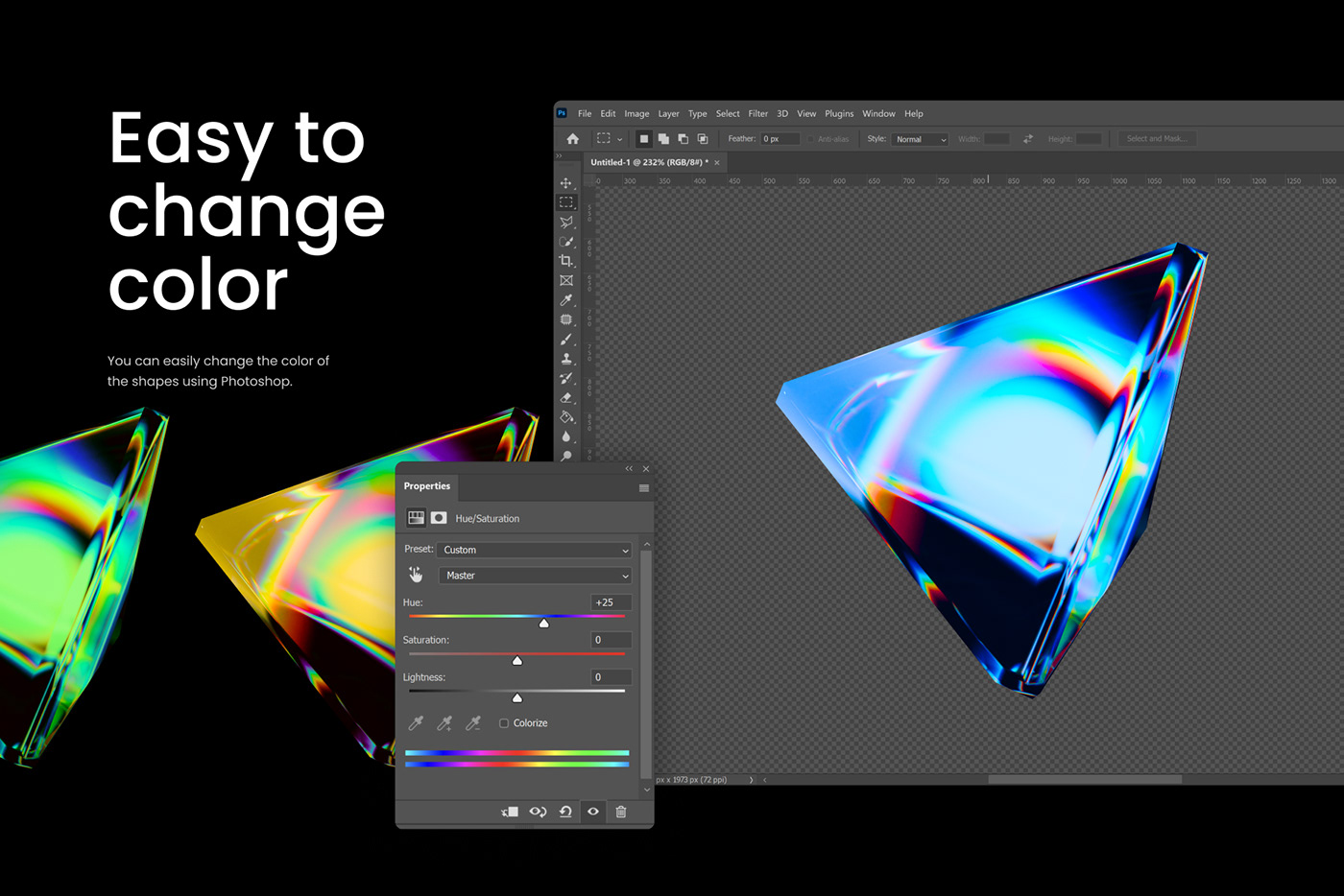 3D 3D shapes geometric prism glass dispersion assets resources download colorful