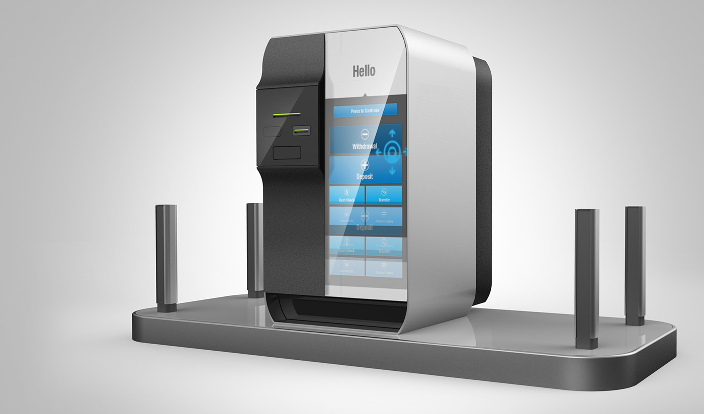 ATM concept Experience Financial product industrial design  IoT product design 