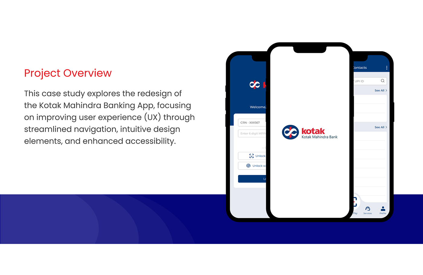 ui ux Figma user interface Web Design  UI/UX Mobile app Case Study UX design KOTAK MAHINDRA BANK redesign