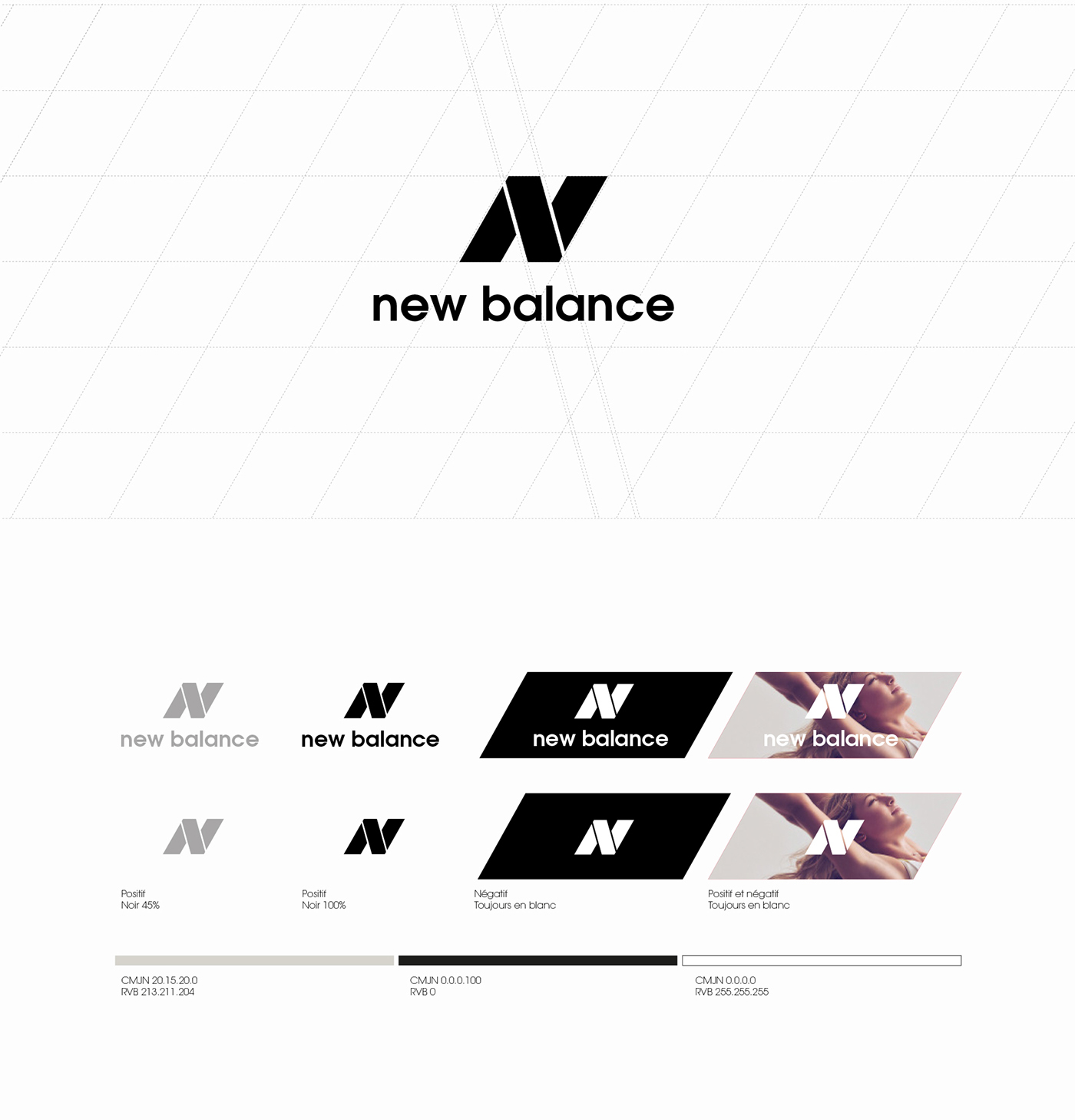 New Balance Rebrand redesign Proposal concept shoes posters Logotype brand sneakers sport