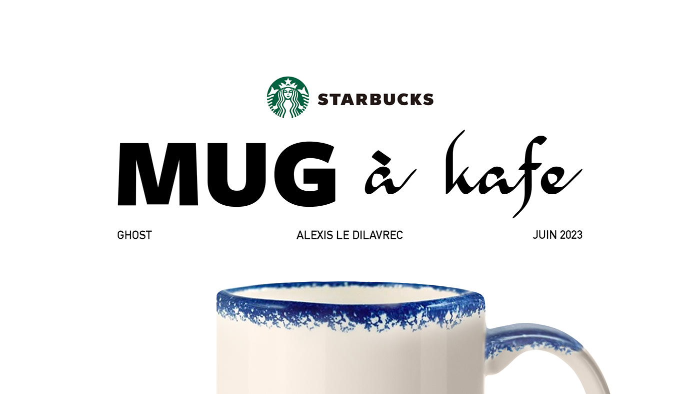 Coffee starbucks rennes ghost bretagne Mug  design creative bzh