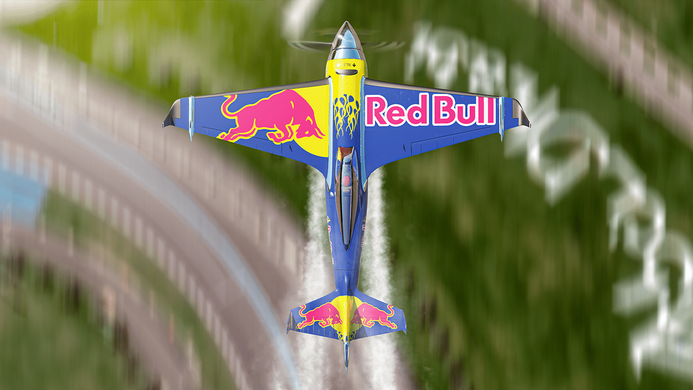 3d modeling Air Race airplane Airrace blender flight raceplane Red Bull RedBull