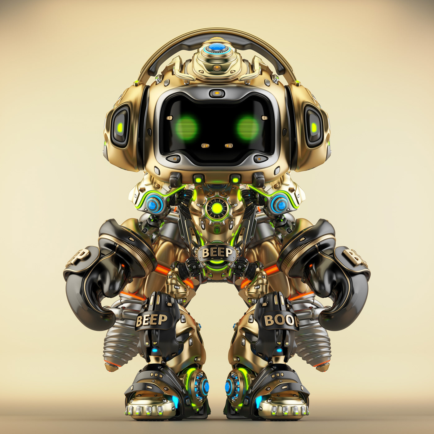 robot mecha Boxer nft toy Scifi cute rocket lovely Character