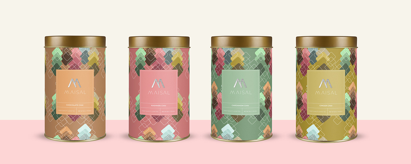 Packaging tea branding  graphic design  logo pattern design chai label design package design 