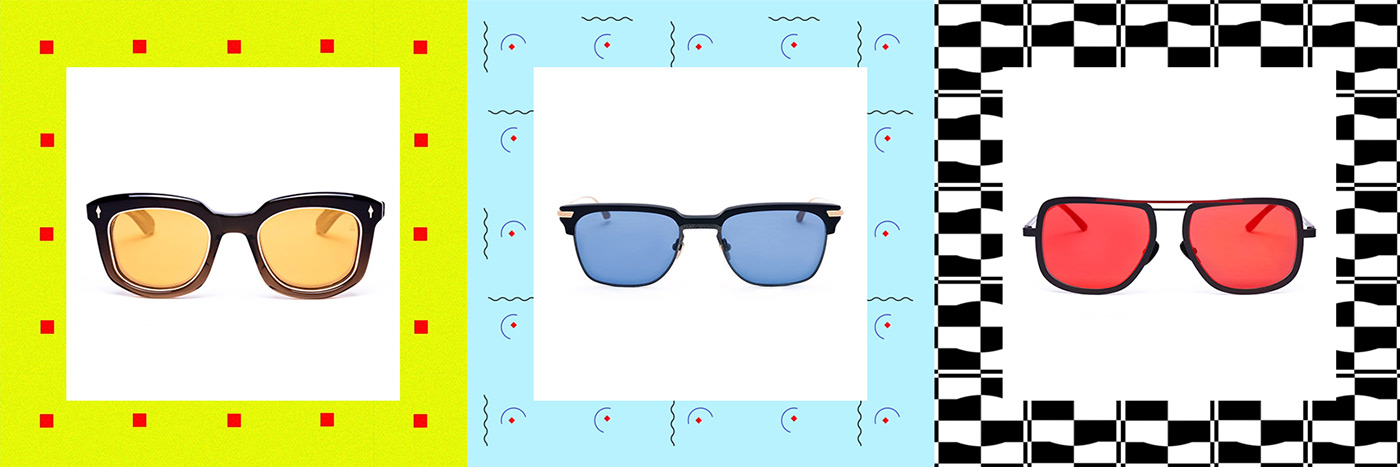 animation  eyewear shapes loop gif motion graphics  Sunglasses Fashion  brand