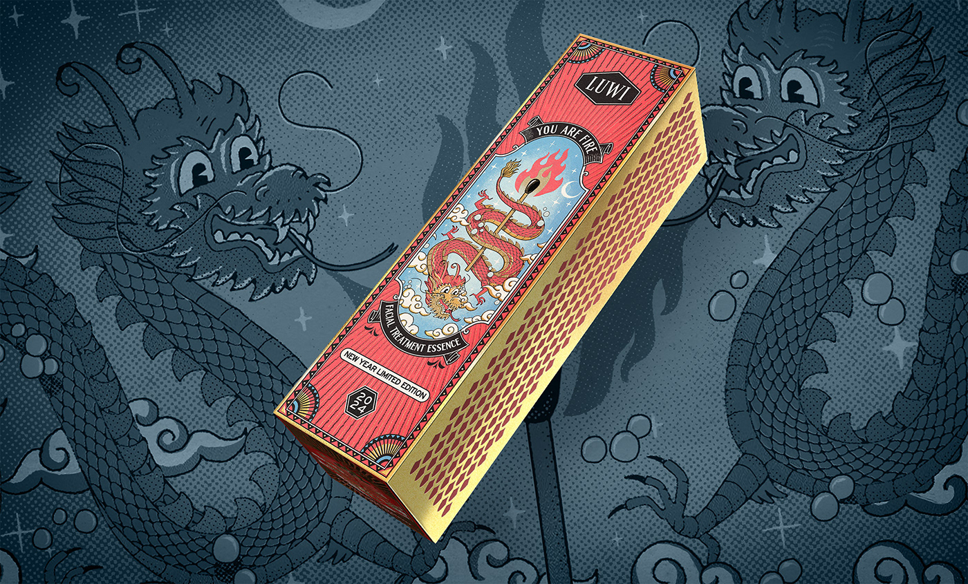 dragon Packaging chinese dragon chinese skin care skin care SK-II Matchbox Matchbook