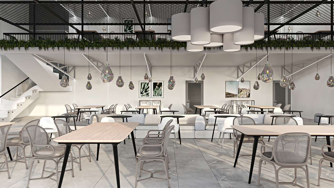 cafe interior design  public restaurant