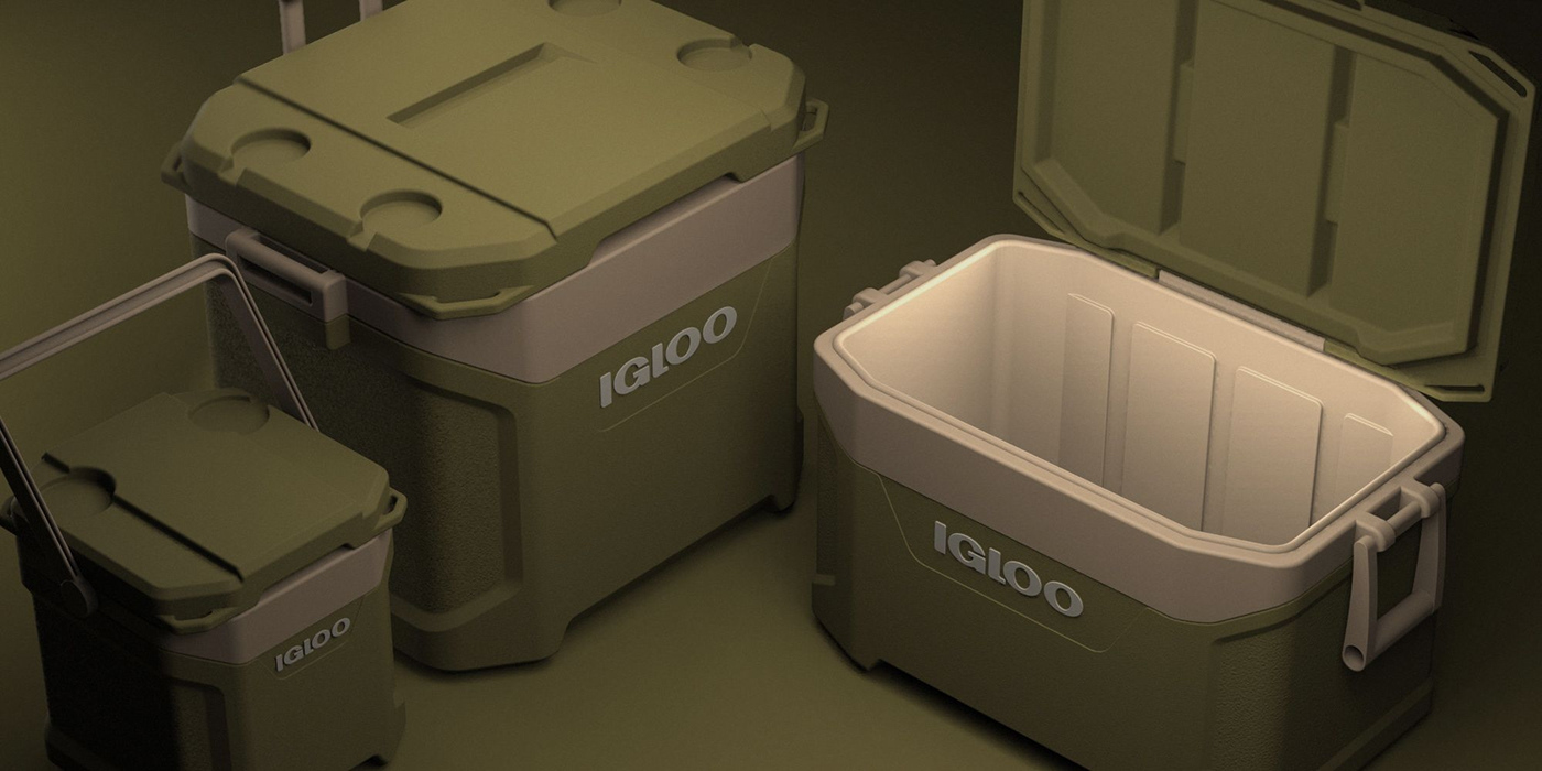 cooler igloo Igloo coolers indusitral design product design  product development