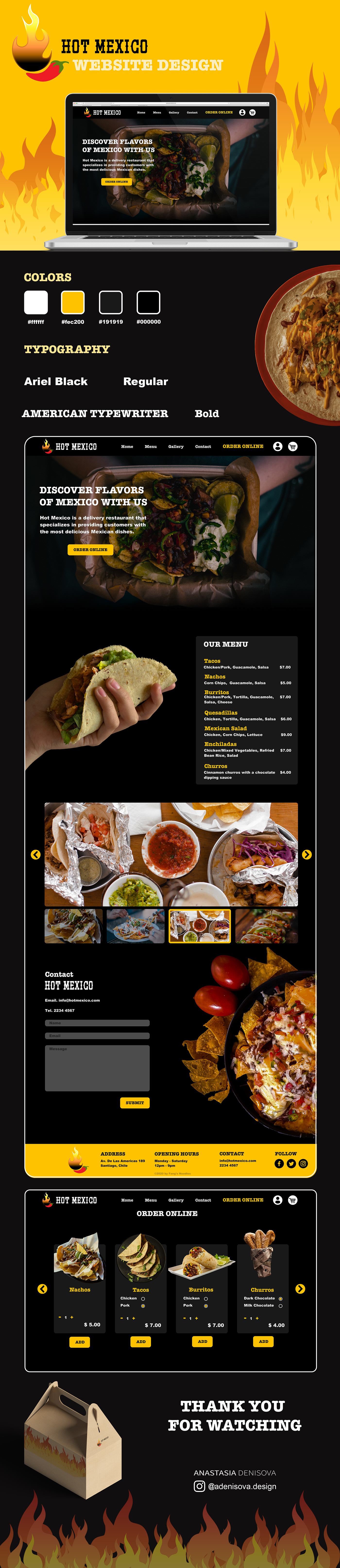 graphic design  Mexican Food restaurant ux ux/ui Website Website Design website for restaurant