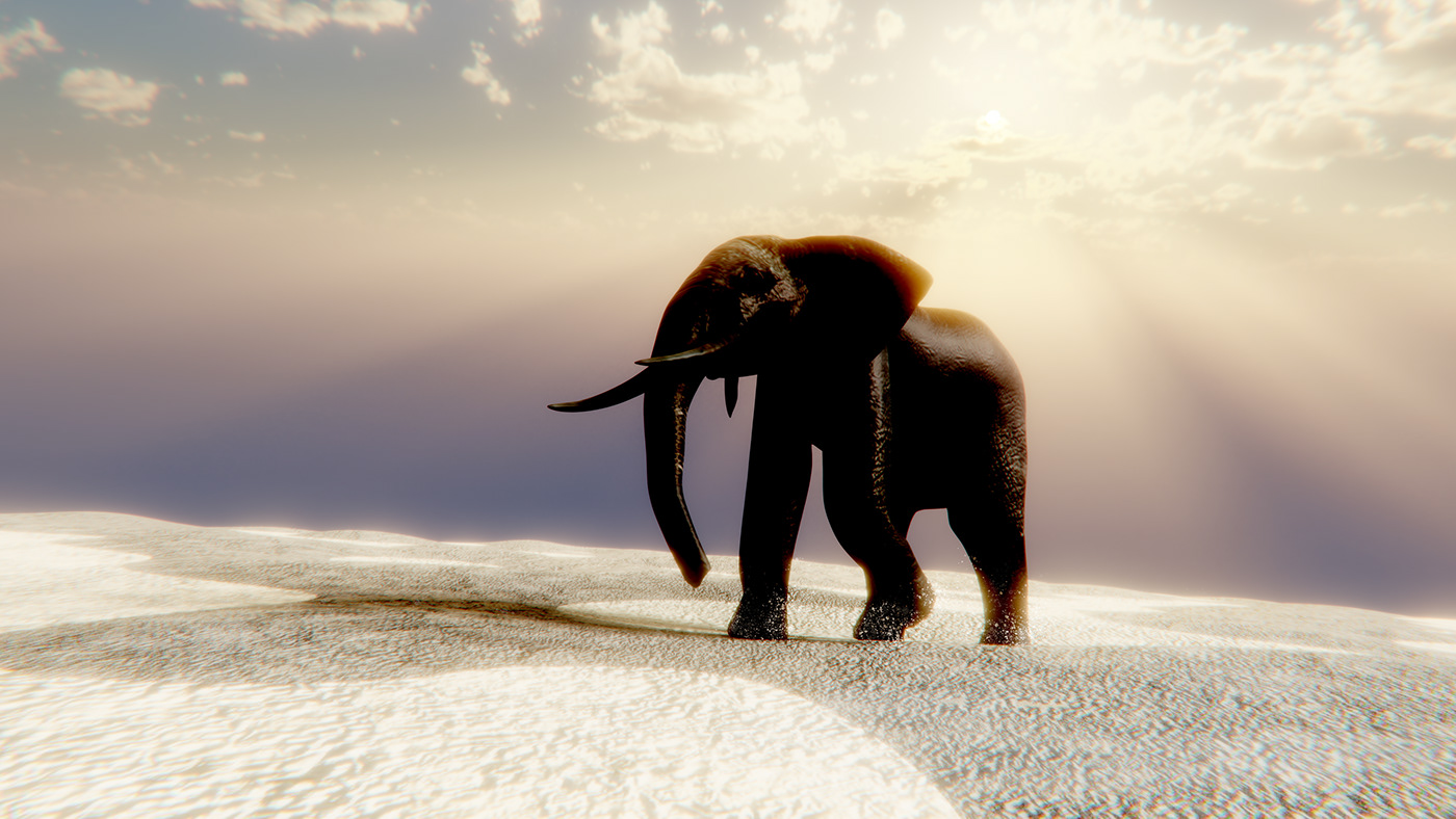 Ajmal krasowski krasowski.ru 3D CGI stanislav krasowski elephant dune desert