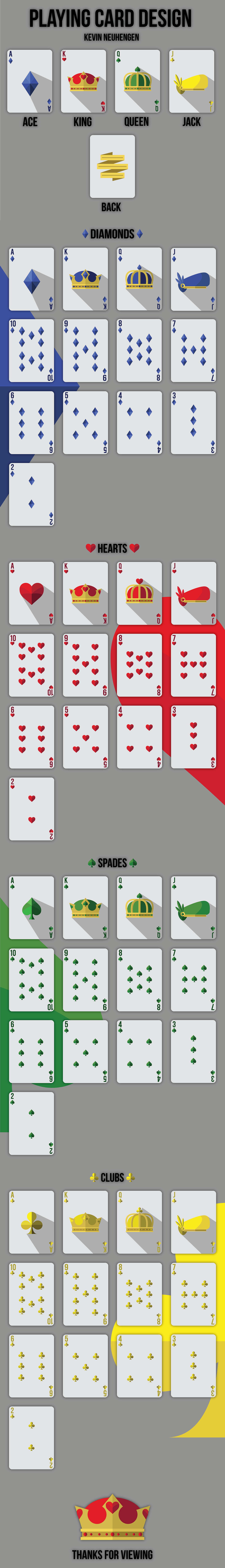 design Playing Cards flat art