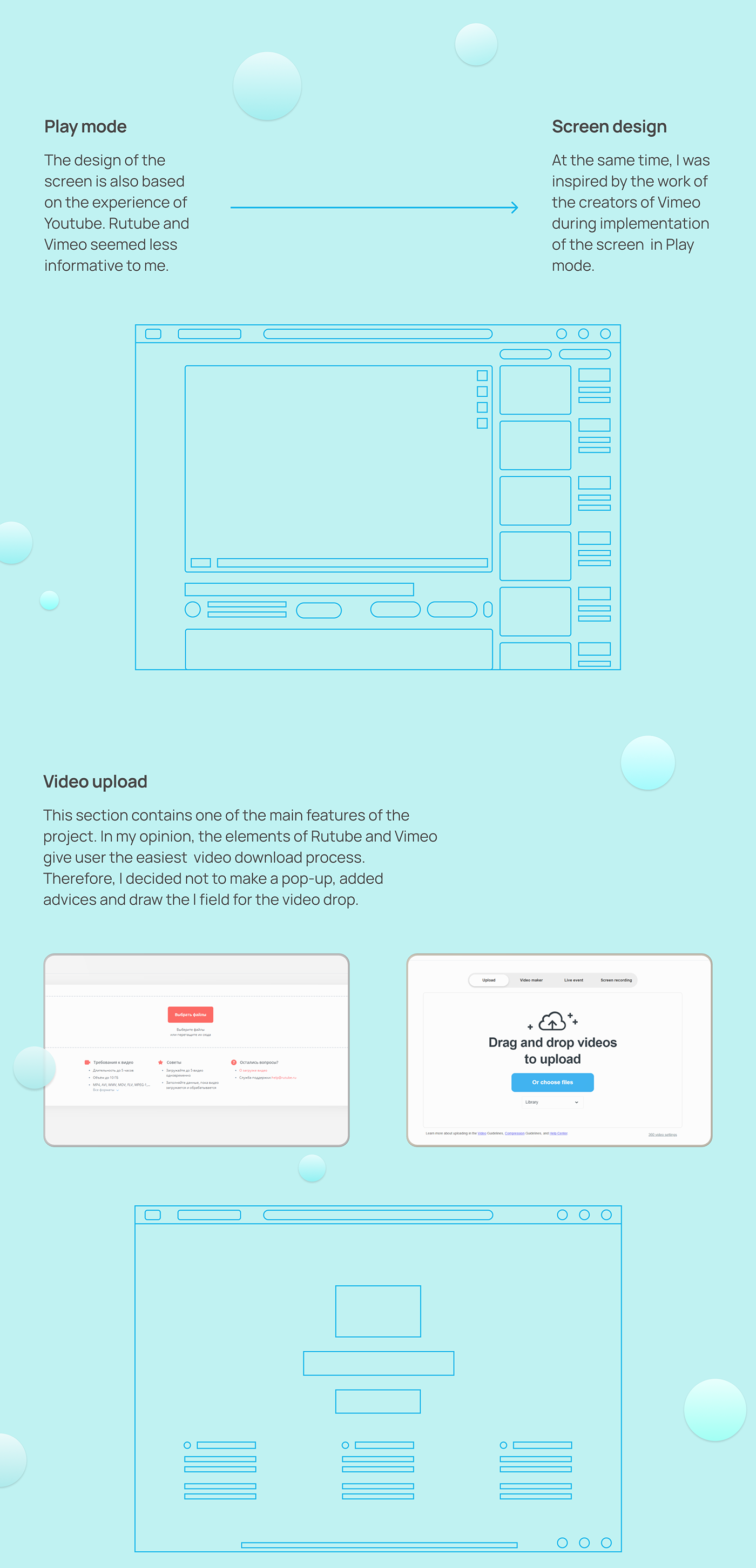 Web Design  UI/UX Figma Adaptive user interface hosting surfing video 2D Animation research