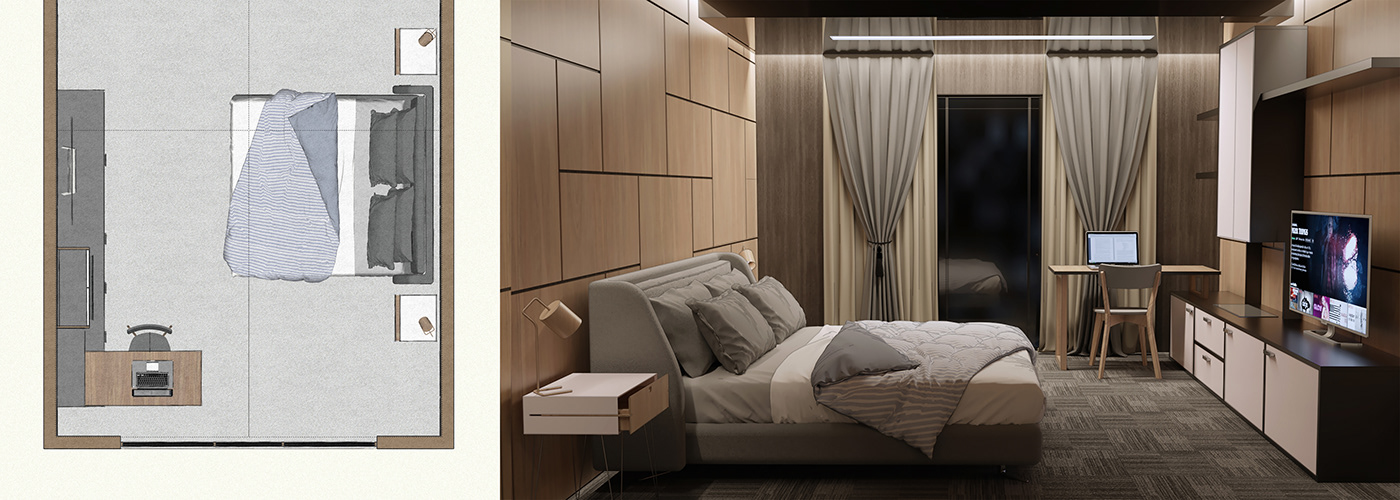 3D 3dart architecture Interior interior design  modern Render roomdesign visualization apartment