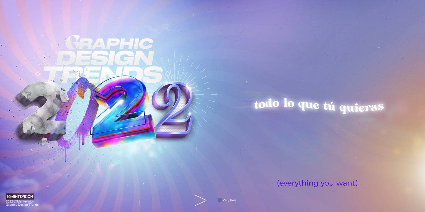 3D 3D typography designer Digital Art  graphic graphic design trends mentevision mexico trends typography  