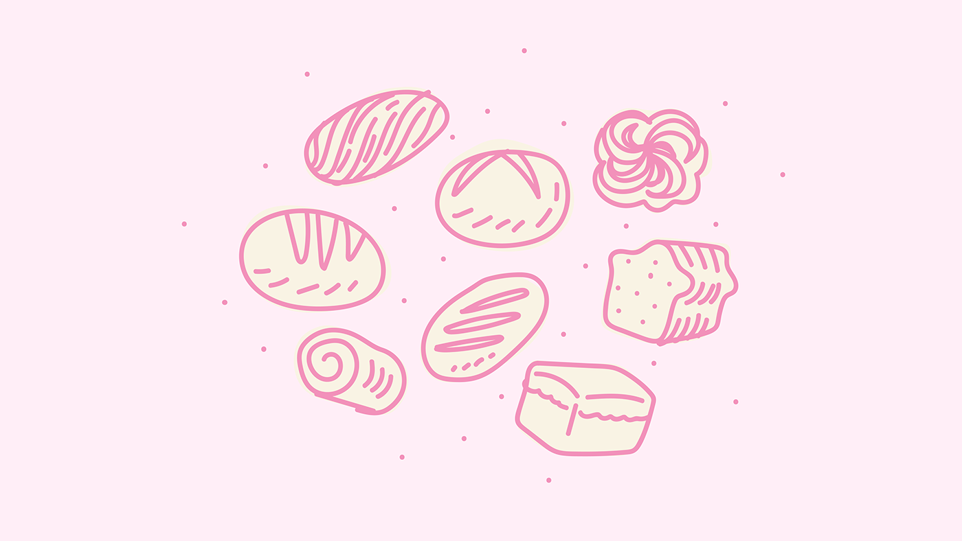 bakery branding  bread identity japanese kawaii logo logotipe San Diego tijuana