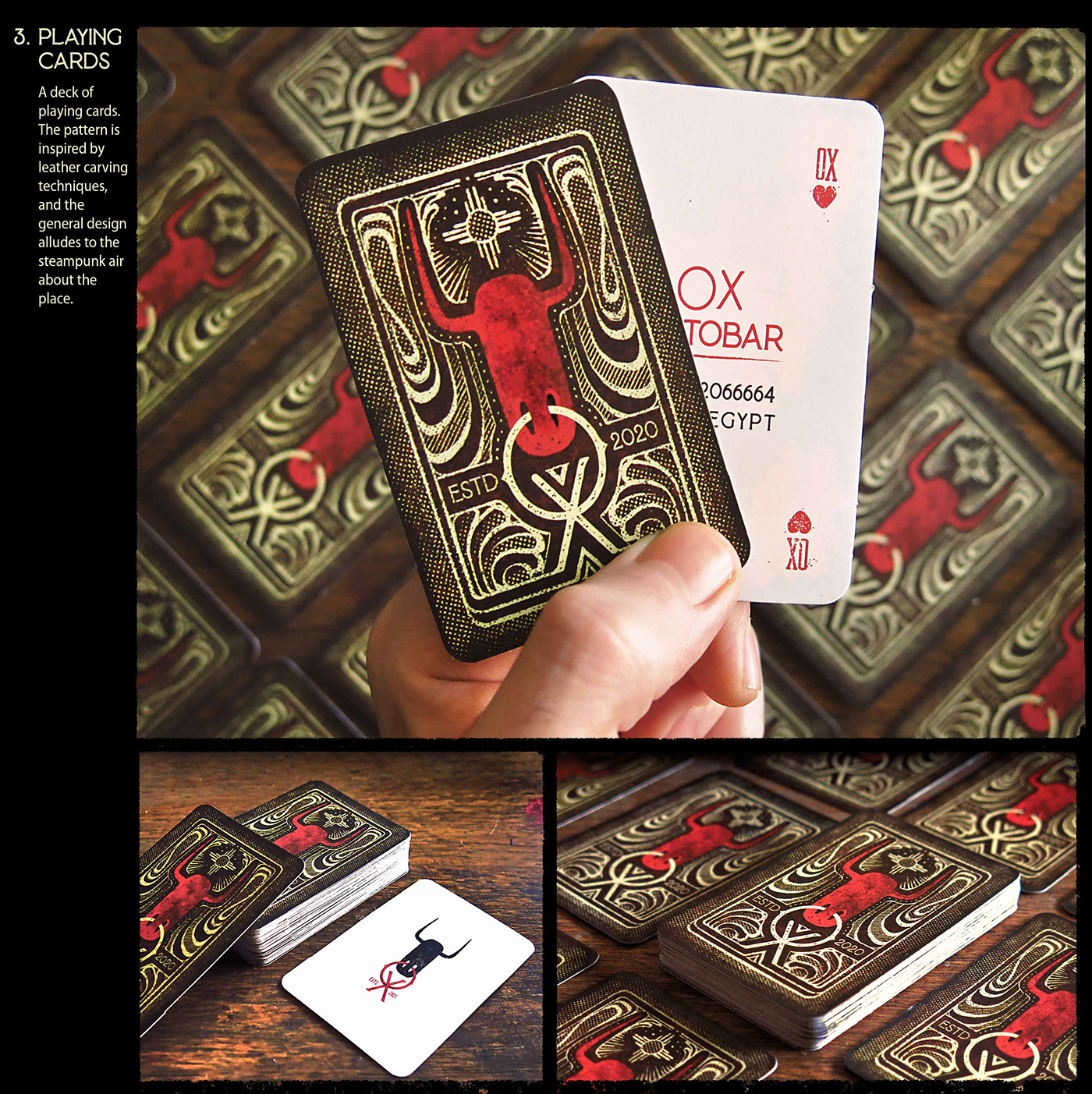 brand identity bull egypt Handlettering Logo Design Matchbox native american Playing Cards red western