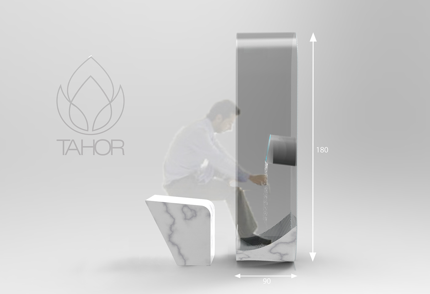 3D ablution Faucet industrial design  islamic Render Solidworks unity3D wudu