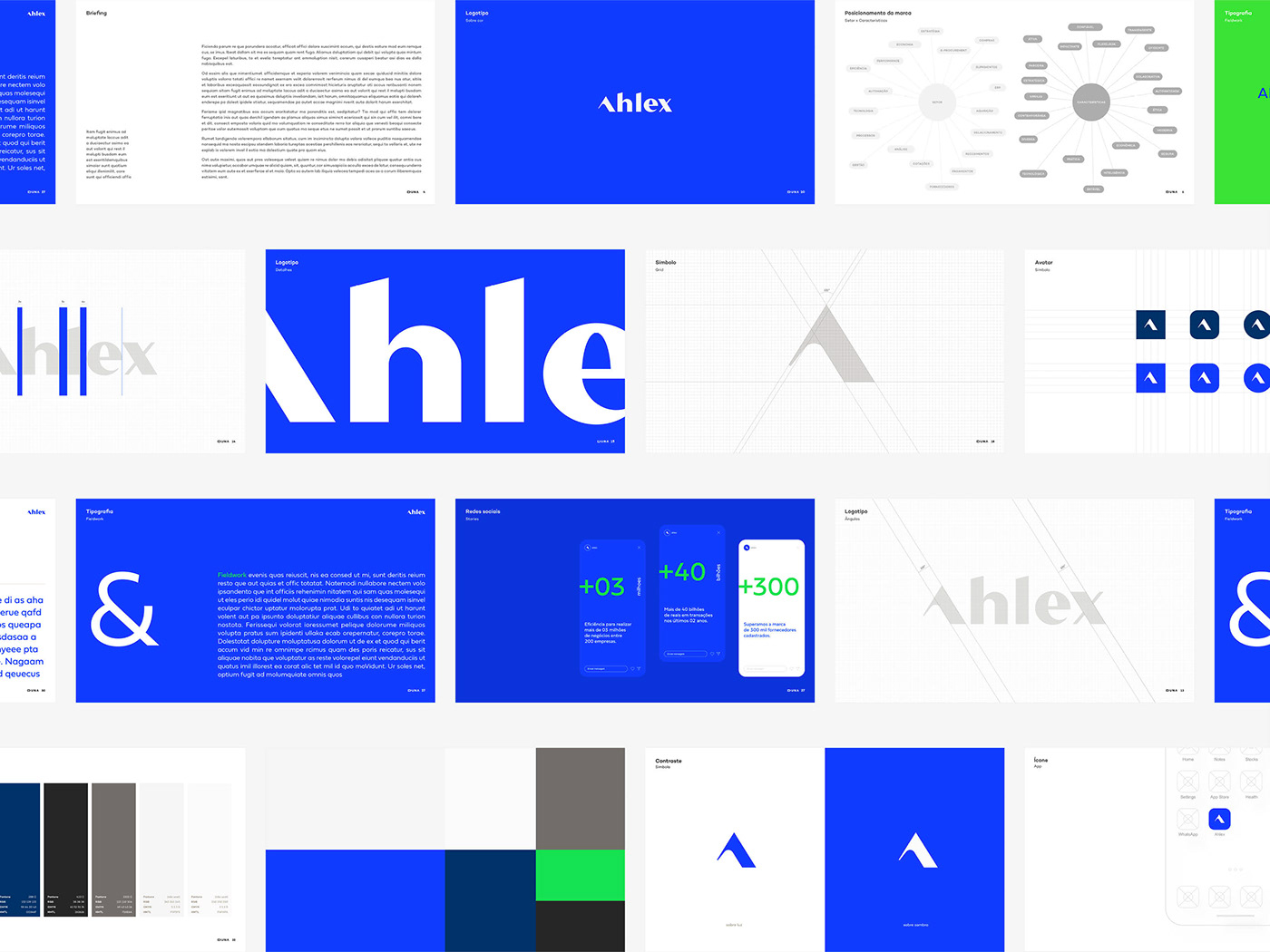 branding  visual identity brand Brazil design logo Ahlex E-procurement   estudioduna Suprimentos