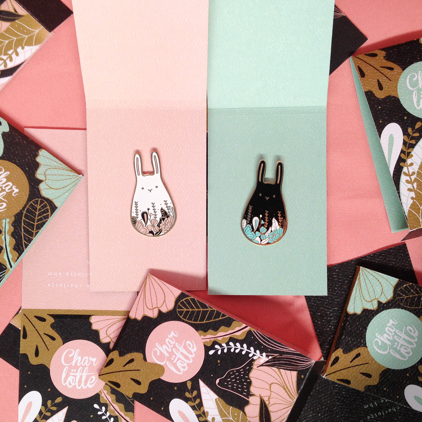 Enamel Pin pin bunny branding  enamel mexico ILLUSTRATION  accesory package