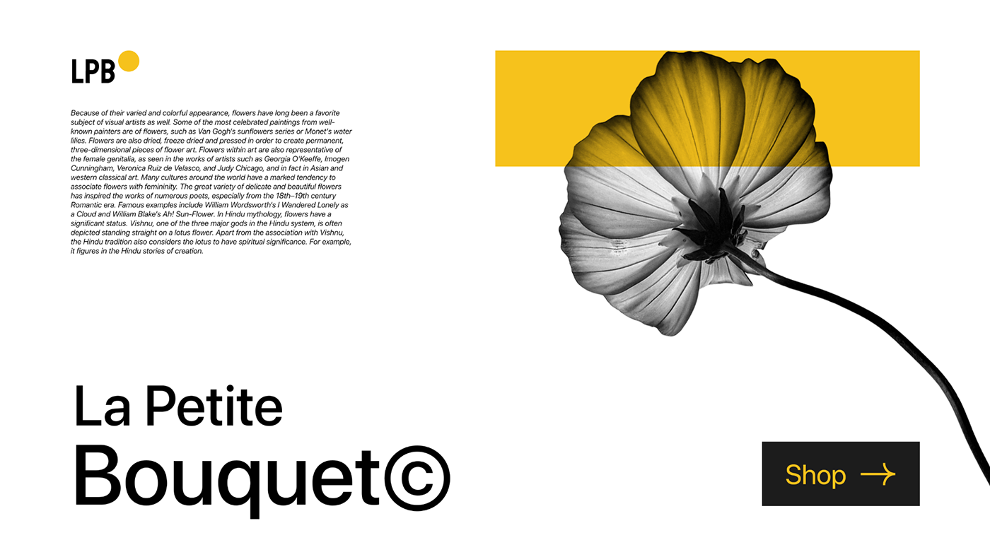 aesthetic clean flower minimal UI Web Design  Website Website Design