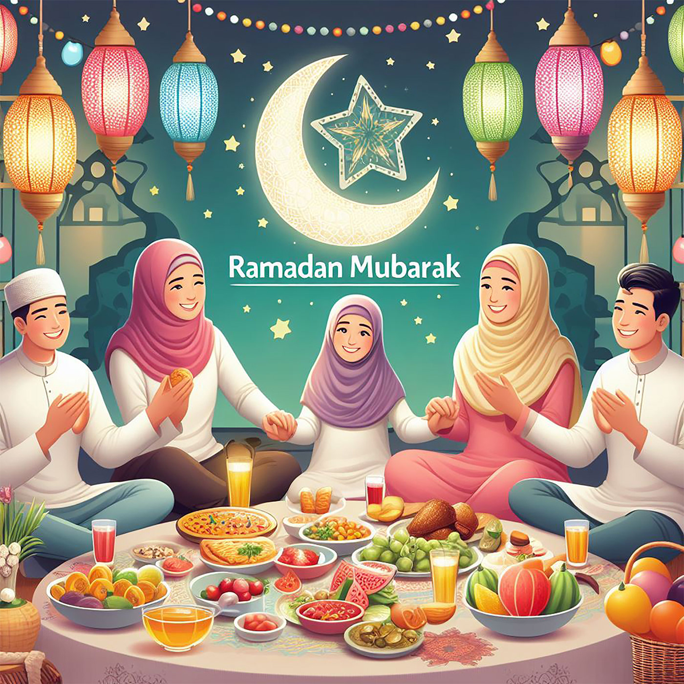 islam ramadan celebration horizontal Lifestyles Photography  tradition Indoors males men