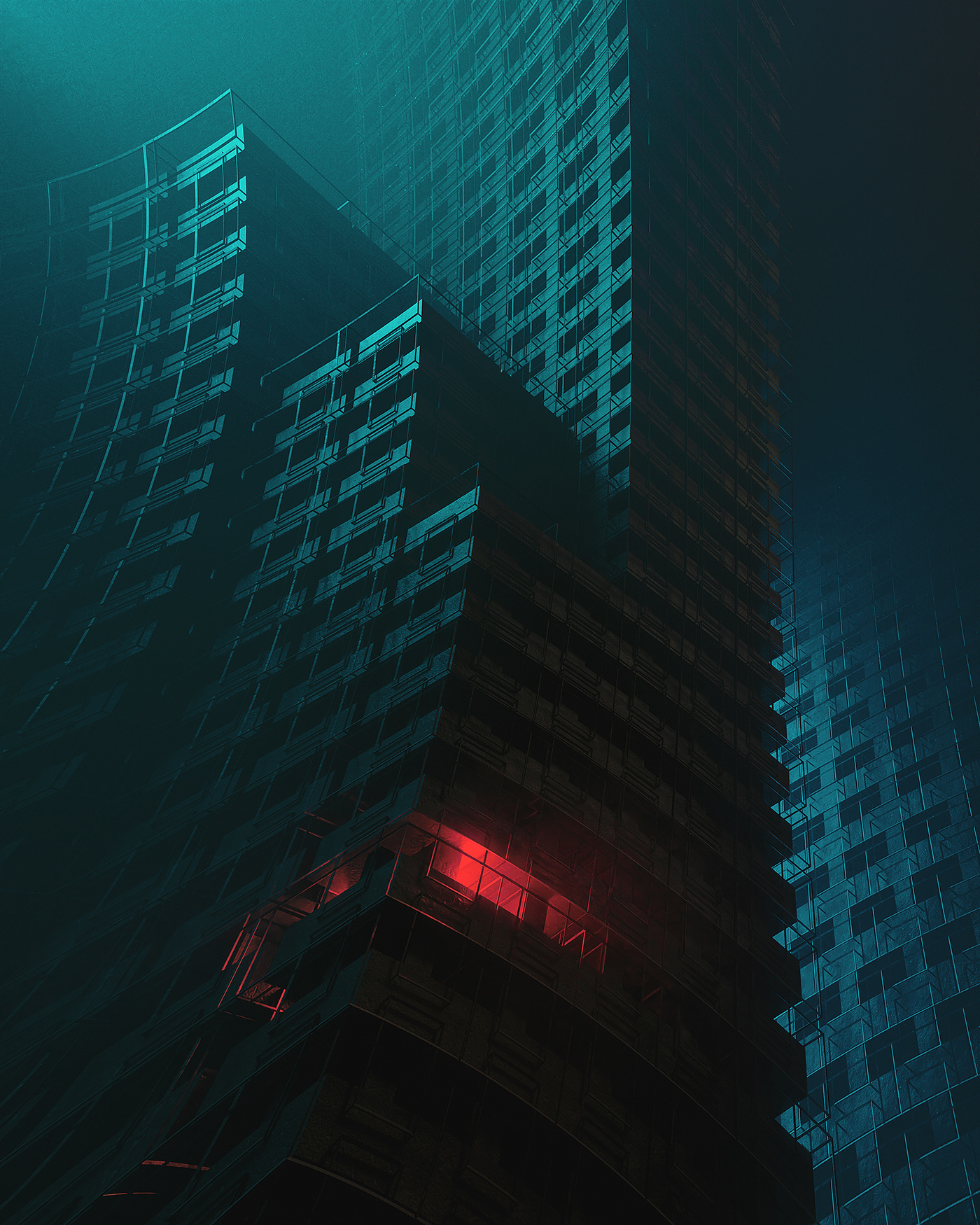 3D aesthetic architecture atmosphere blender cycles fog light skyscraper vibes