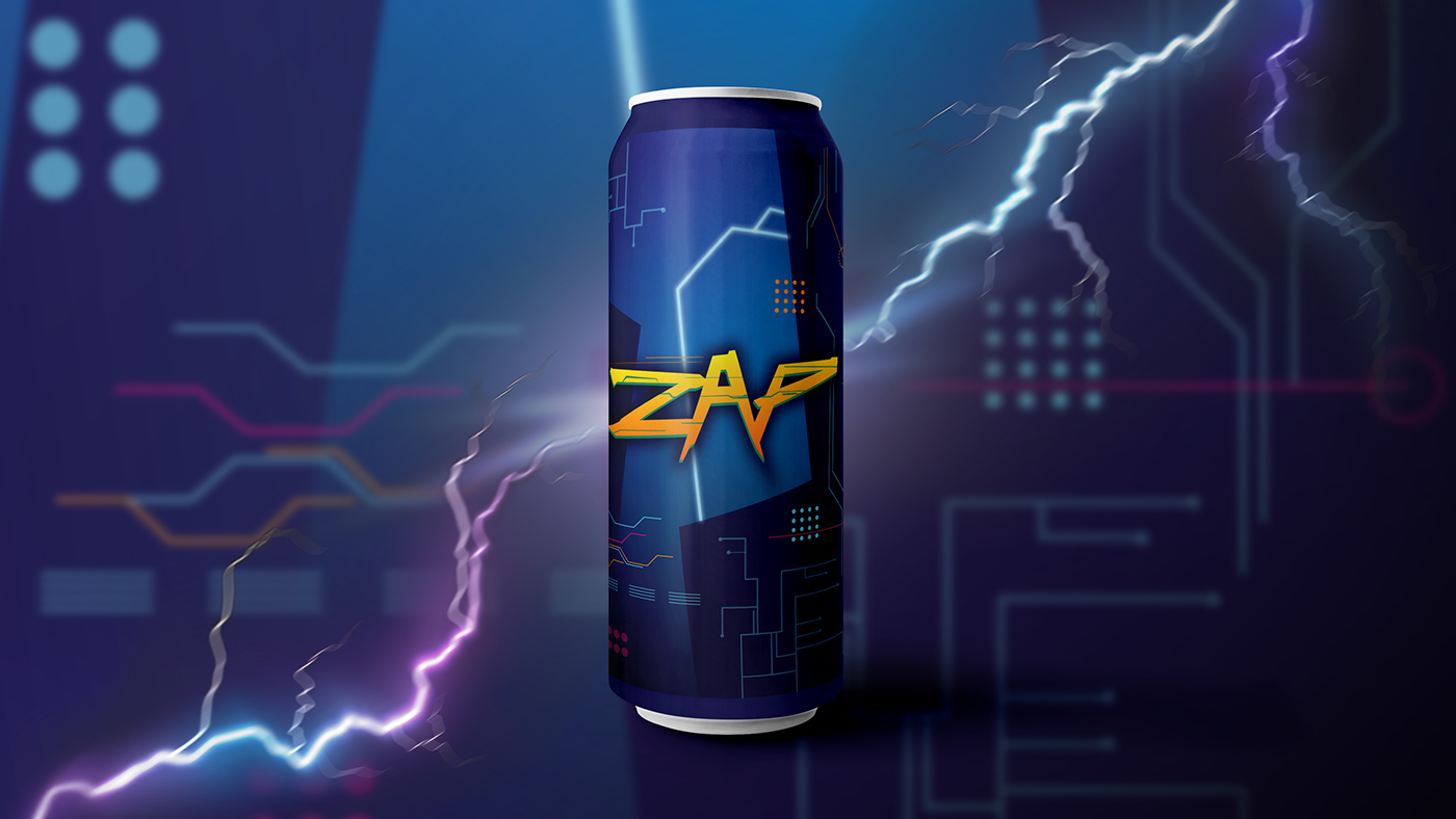 ZAP Energy Drink Concept Ideas.