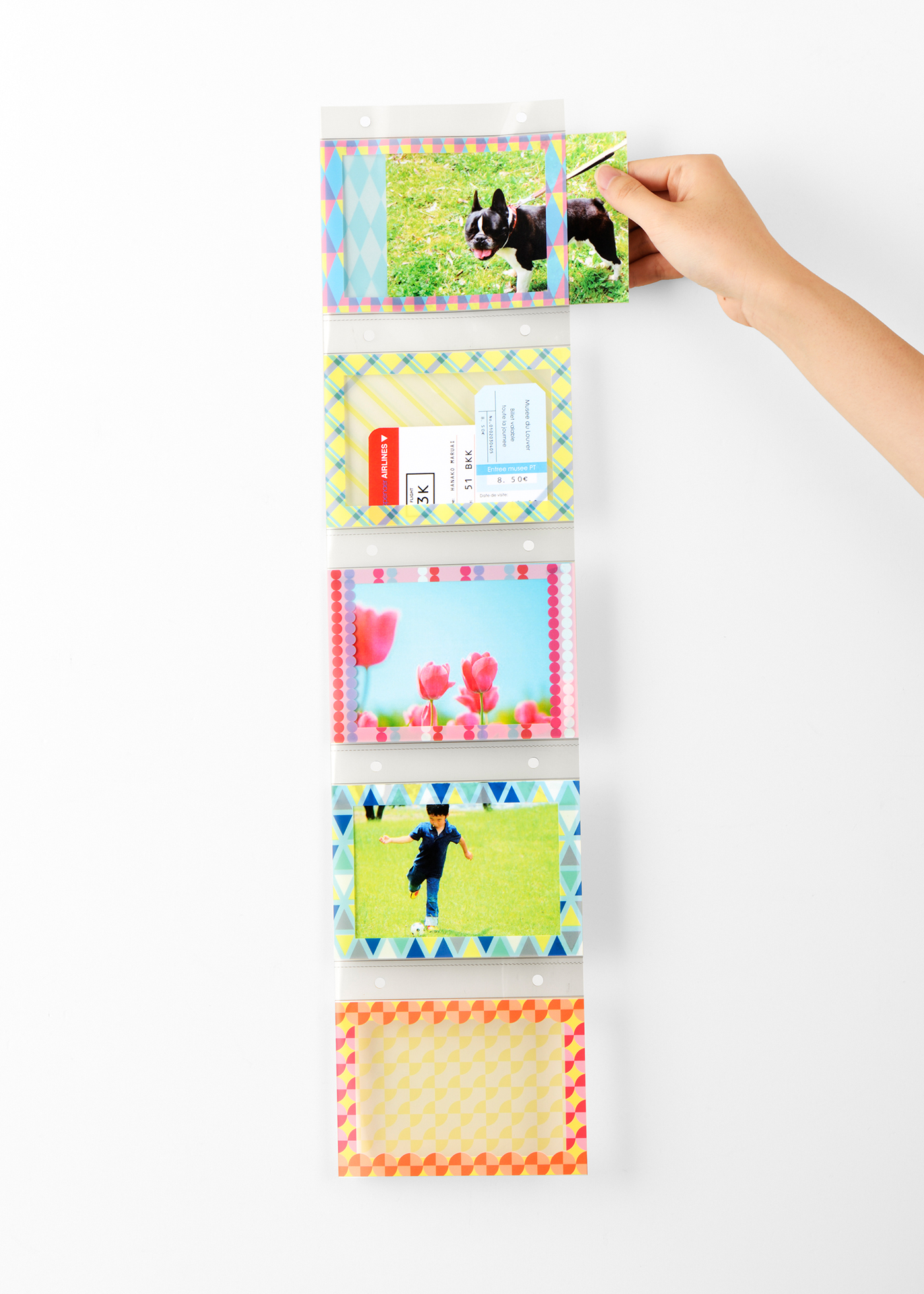 pattern photo frame package instax mini L size