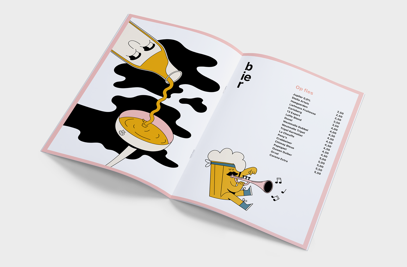 menu brochure graphic design  menu design