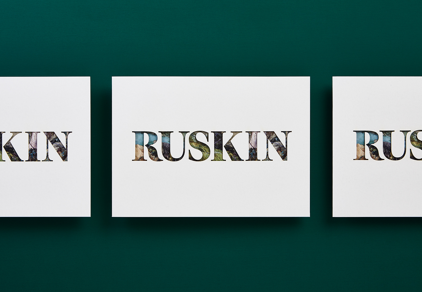 design graphic type identity brand branding  art Ruskin Exhibition  typography  