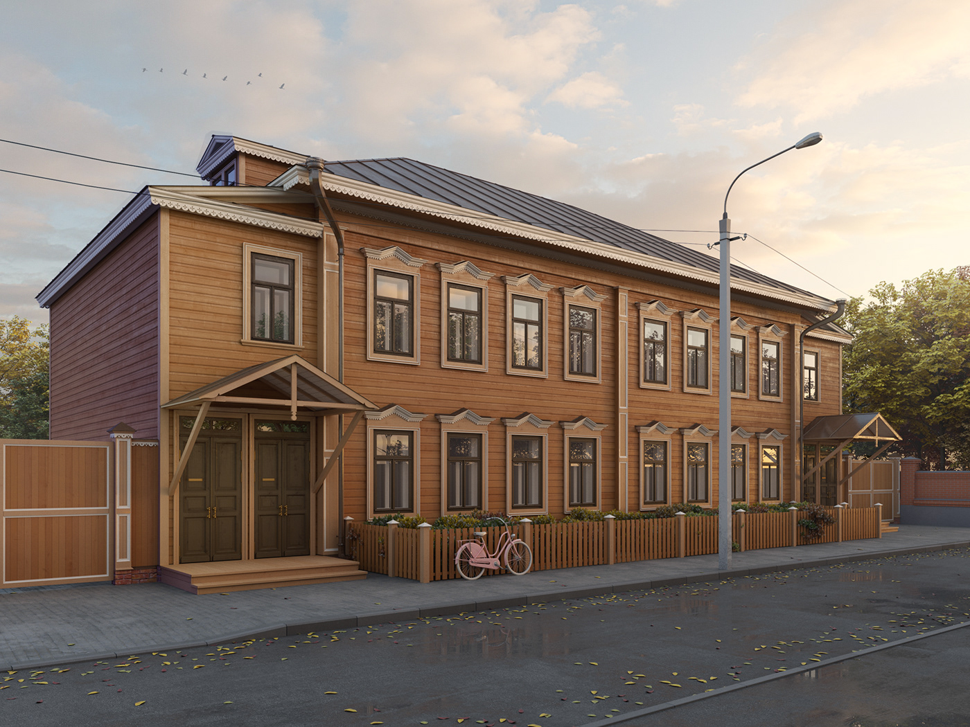 reconstruction re-creation historical building Render architecture visualization