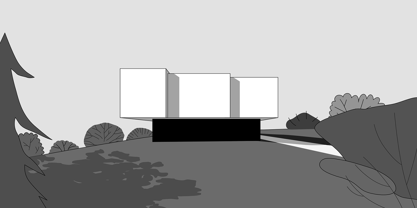 architecture house ILLUSTRATION  katowice kwk promes Landscape modern house poland robert konieczny