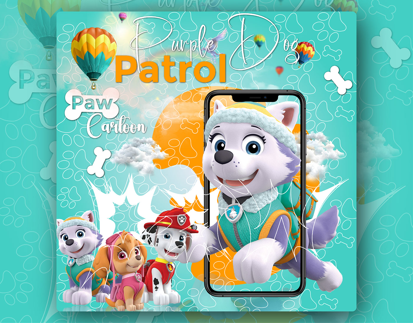 PAW Patrol toys identity Pet design gráfico Social media post Graphic Designer dog animal dogposter