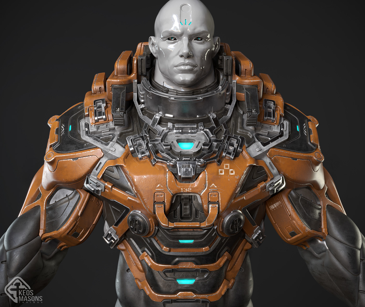 3D artwork Character characterart mecha mechanical Render robot Scifi Zbrush