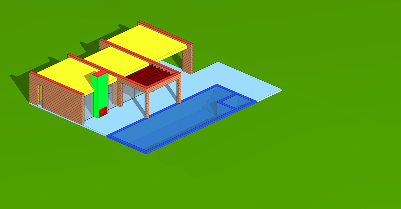 realtime Pool luxury trees water GPU SketchUP 3D archviz