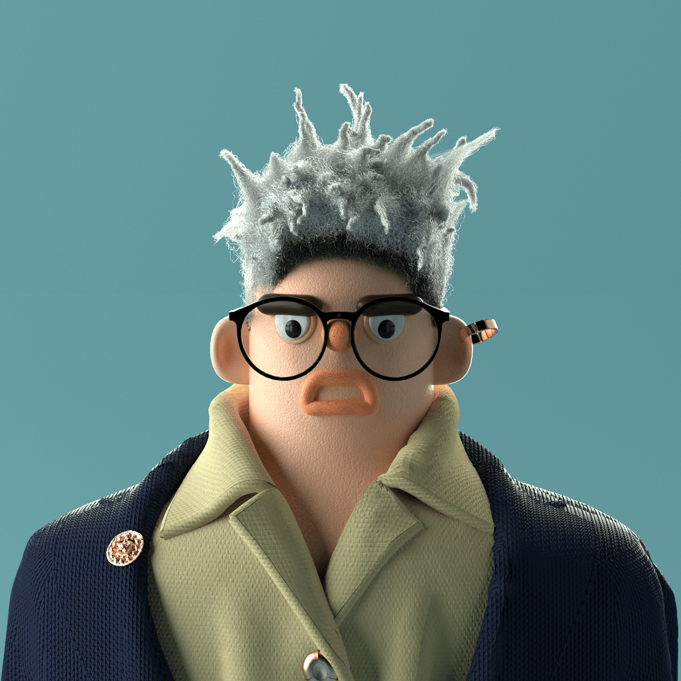 3D c4d CGI Character design  cinema 4d identity octane redesign Render xddailychallenge