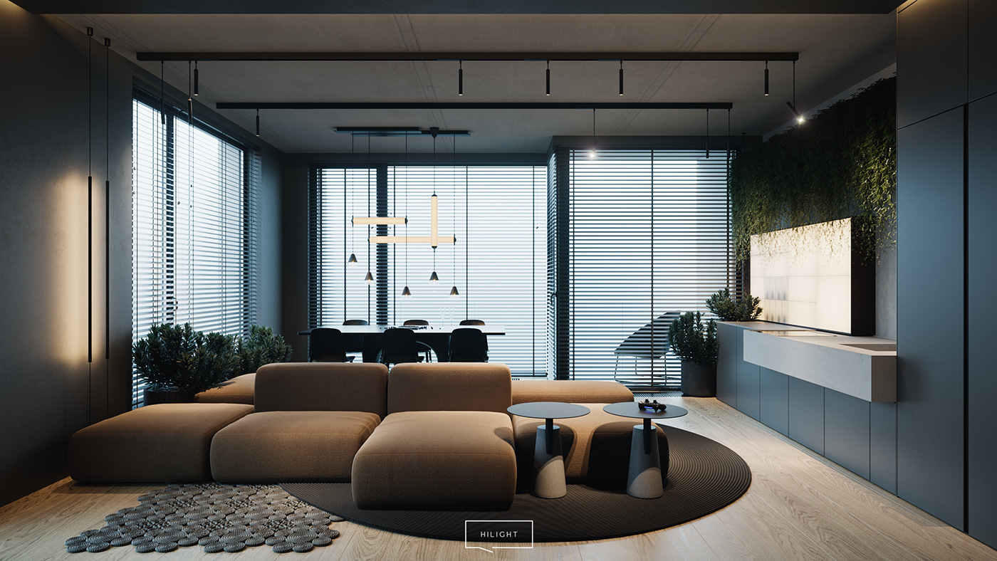 design hilight Interior living minimal warsaw zahorodnii