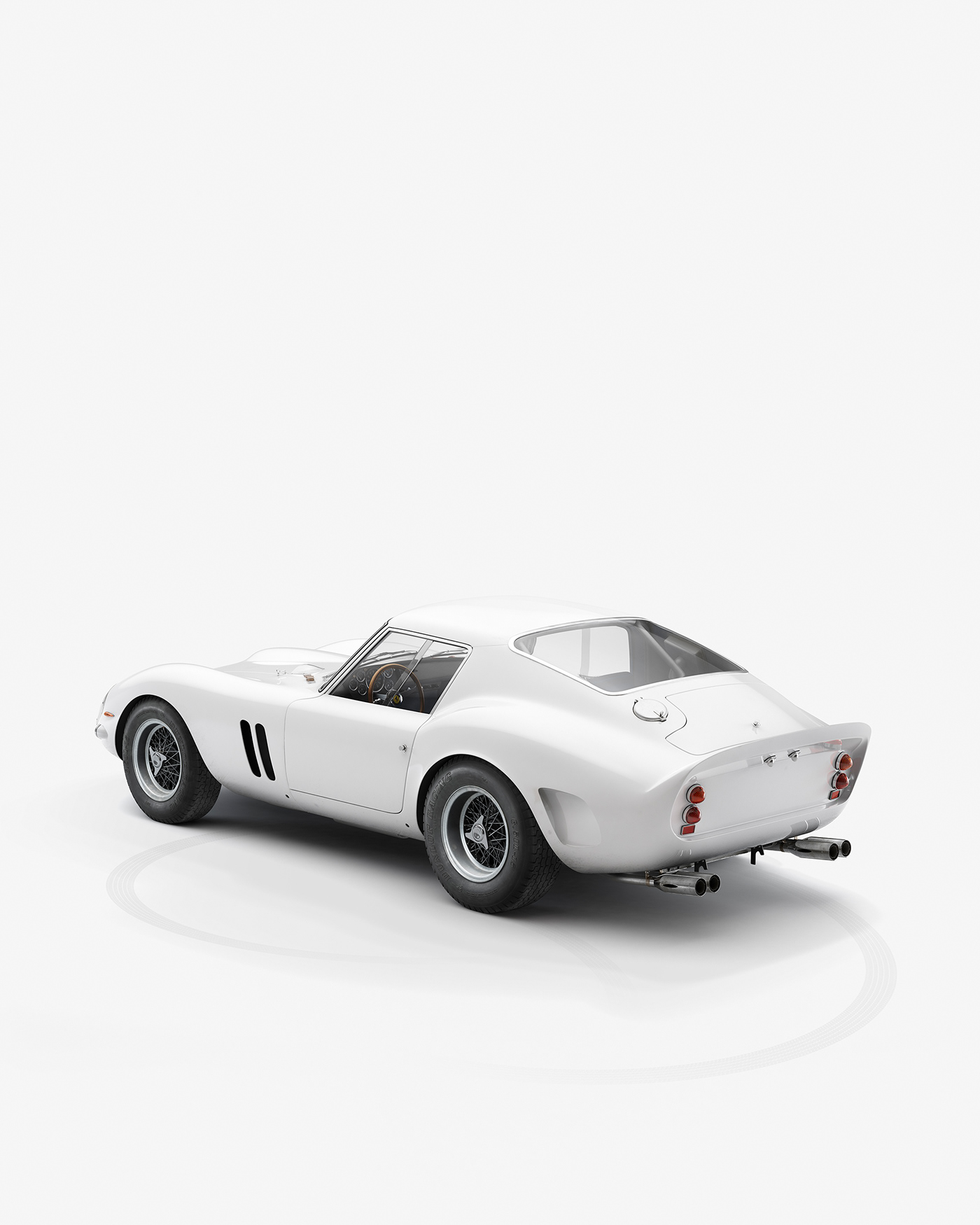 1960s 250gto automotive   car CGI design FERRARI racecar Technology White