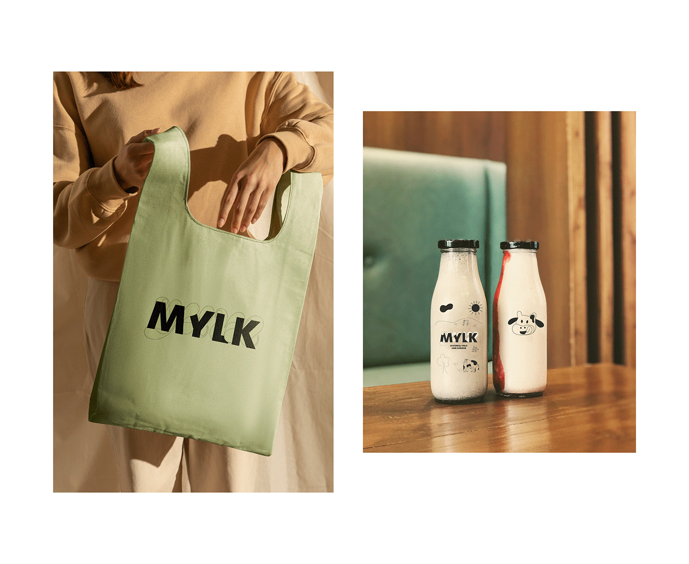 brand identity Brand Desing Logo Design MilkPackaging Packaging visual identity packaging design Food  ILLUSTRATION  cows