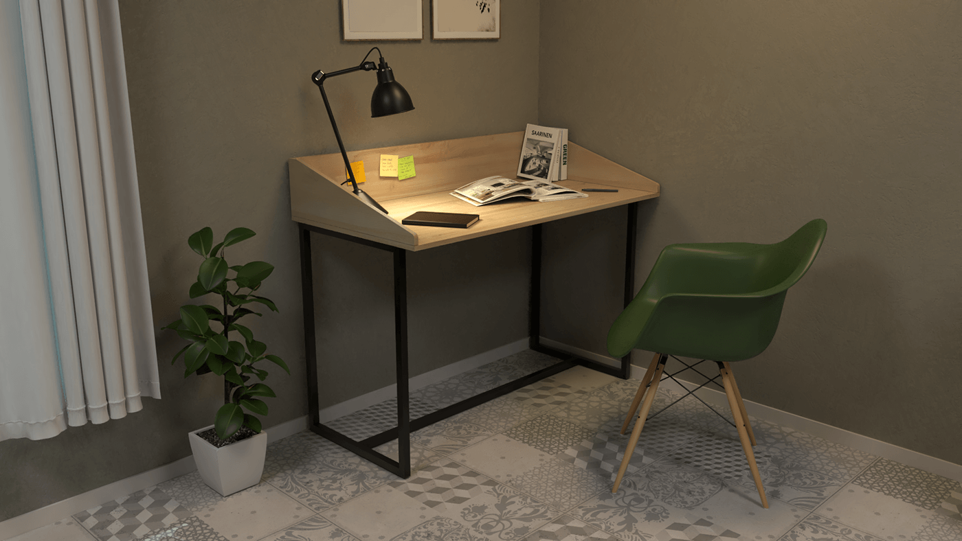 desk furniture table Office home Minialist